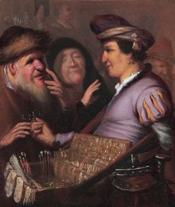 De brillenverkoper door Rembrandt van Rijn